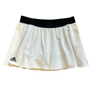 New Adidas Pickleball Tennis Skort Escouade Climalite White/Teal Shortie Medium